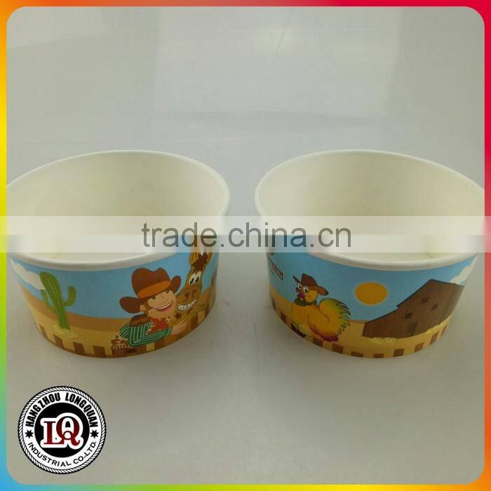 Cartoon Printing Ice Cream Paper Bowl