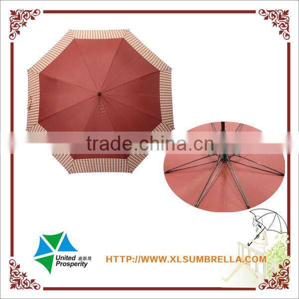 27" Fiberglass overedge auto open golf umbrella