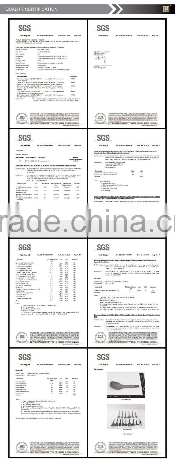 Colorful handle nylon kitchen utensil soup spoon