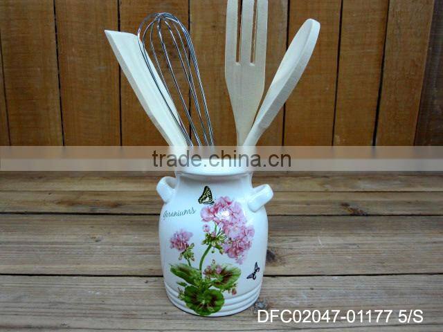 ceramic sugar pot honey pot