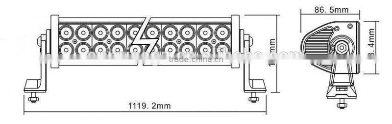 3W each LED,42" Dual Row 240W Cre LED Work Light Bar,LED Mining Bar,for ATV JEEP Offroad Car(SR-WBC3-240A,240W)Spot/Flood/Combo