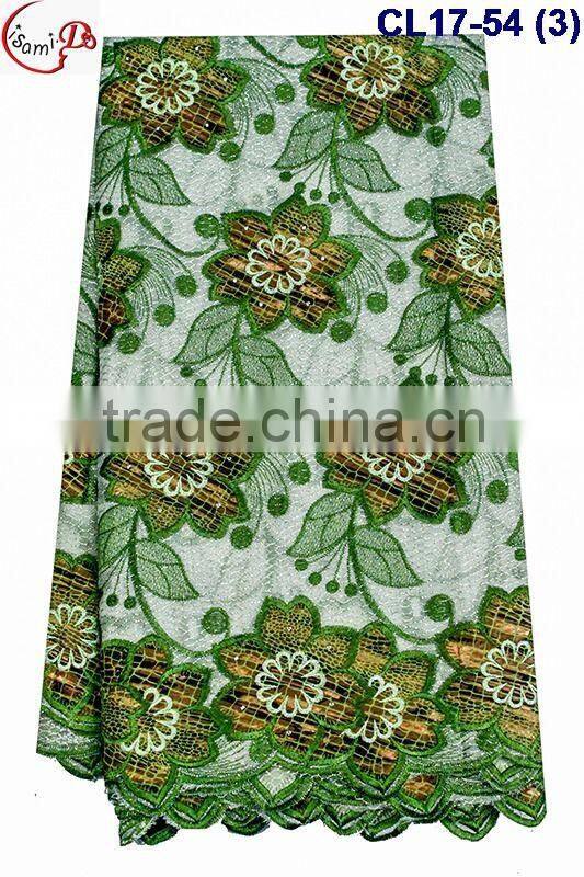 CL17-54 multicolor wonderful flower pattern Organza lace for Halloween dress french lace fabric