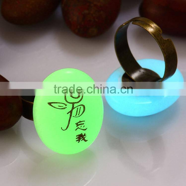 Alibaba china supplier current stone pendant ring jewelry wholesale unique bronze rings with OEM letter