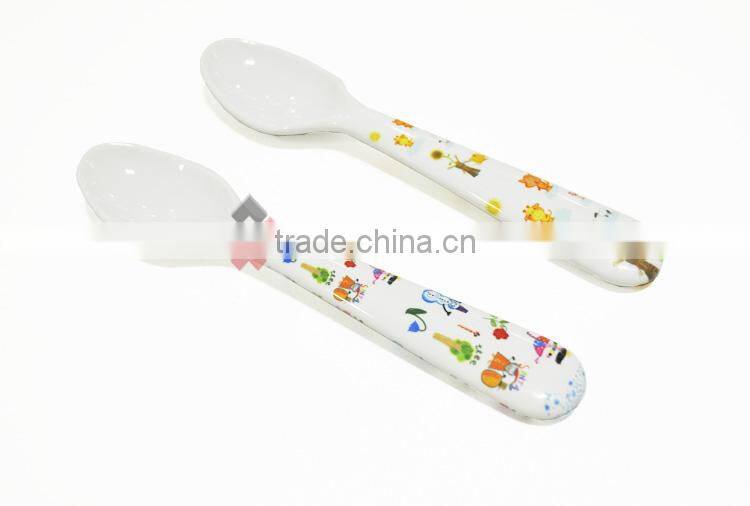 SUN-FLY OEM New plastic Custom printed kids dinnerware Spoon