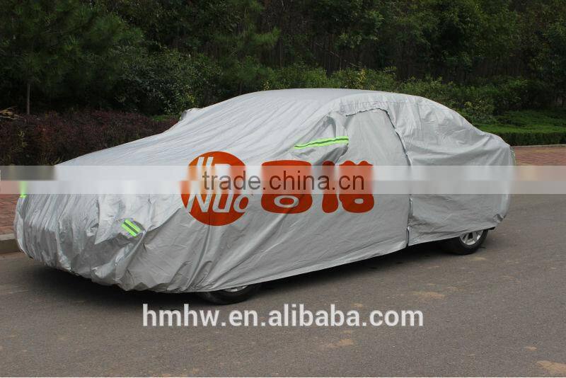 Silver Coated Aluminum Windproof Anti Dust Car cover