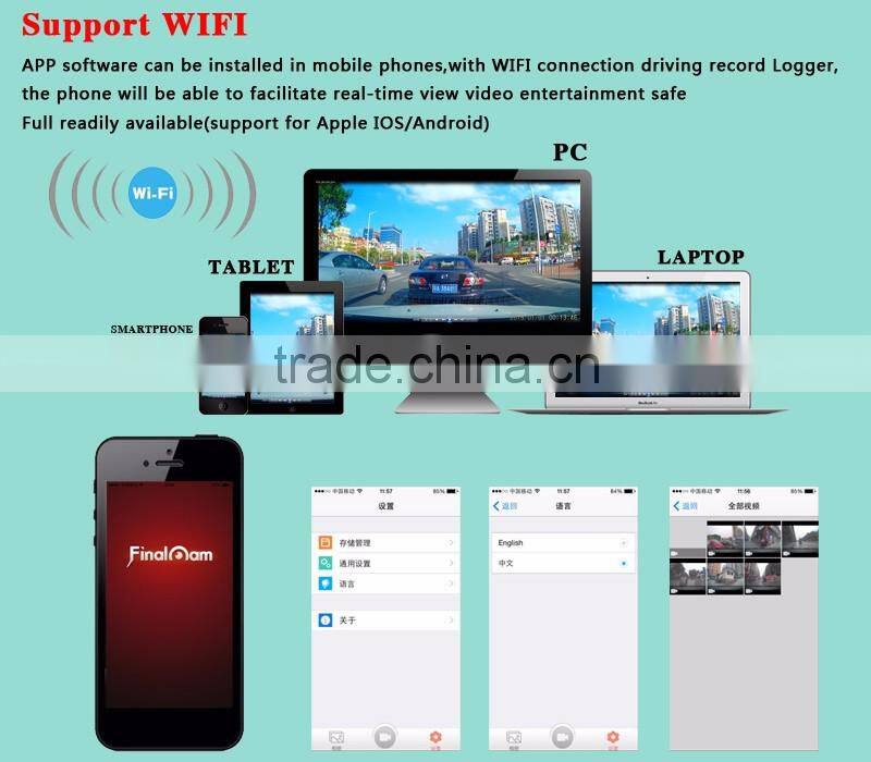 Novatek 96658 car DVR support phone Wifi connection