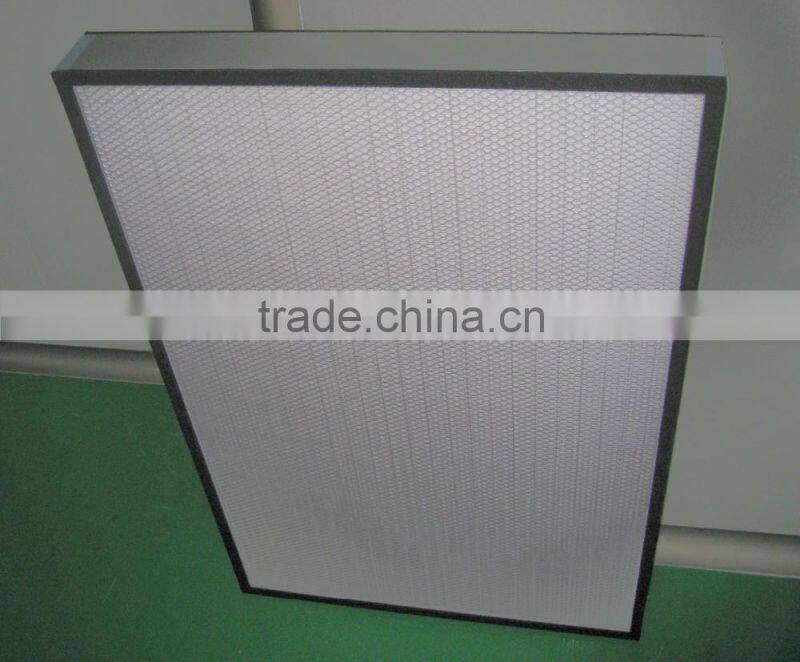 H13 Mini-pleat HEPA air filter for air cleaning