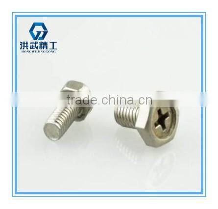 Hexagon head bolts with slot on head
