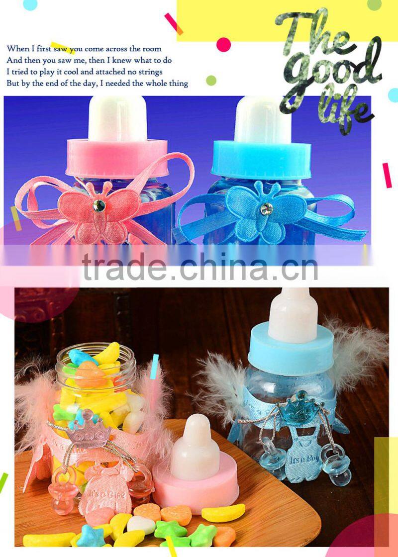 lovely baby plastic nursing bottle for baby gift