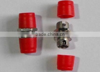 Square/Round FC PC Simplex Multimode Red Color Fiber Optic adaptor