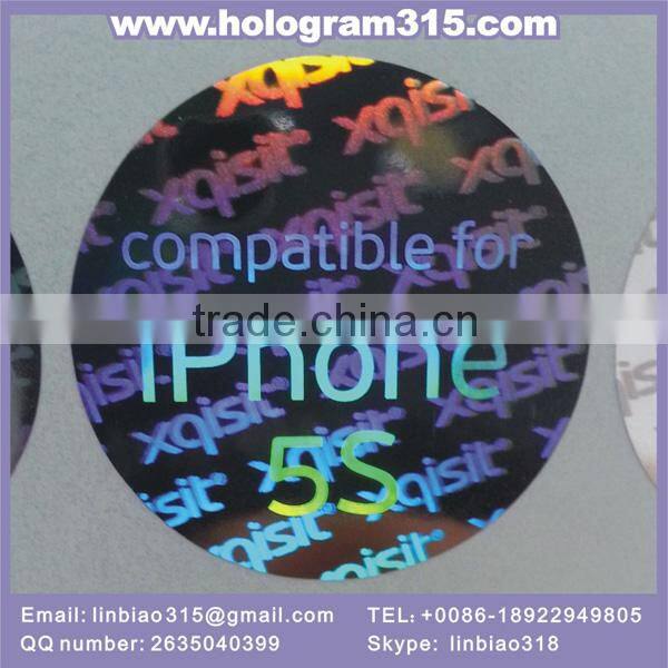 Custom Adhesive high quality custom hologram anti- fake eggshell sticker