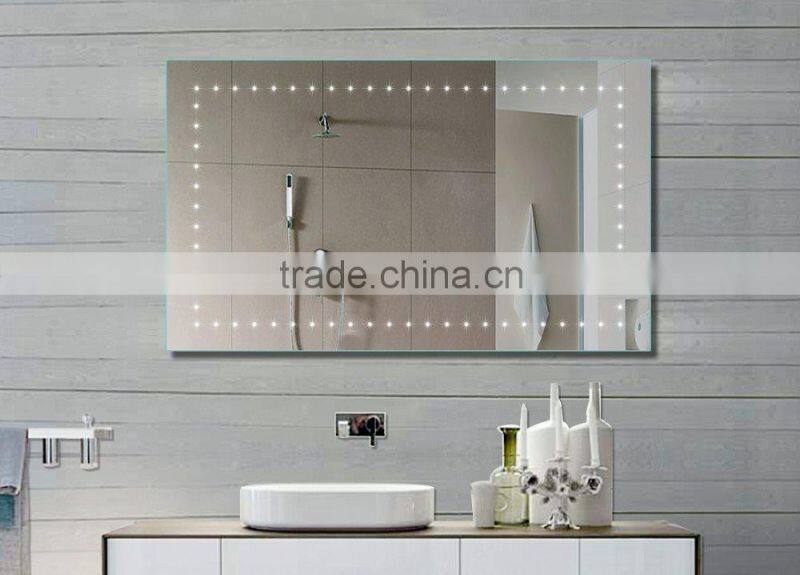 UL standard fogless shower mirror ,shaving mirror for bathroom ,backlit mirror with led lights