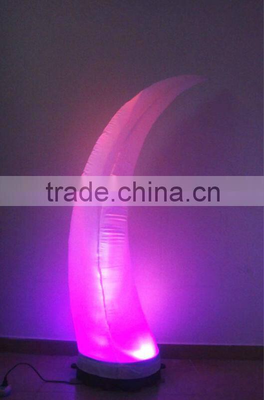 curved LED lighting inflatable cone