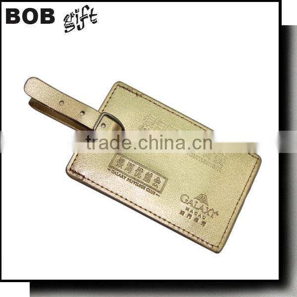 2014 new design Good Quality Leather Luggage Tags For Promotional