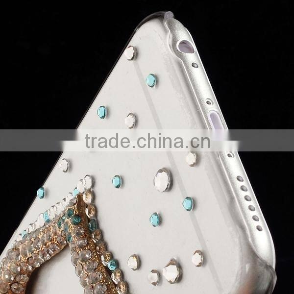Handmade crystal bling bling rhinestone case for iphone 6