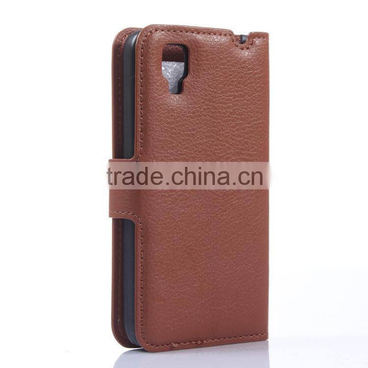 100% perfect fit wallet card hold leather case cover for Wiko sunset