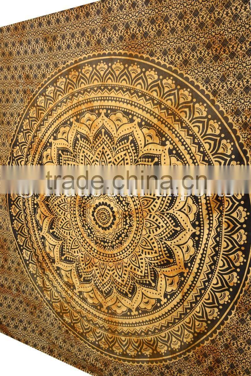 Large Cotton Indian Lotus Mandala Hippie Wall Art Ethnic Bohemian Wall Hanging Tapestry