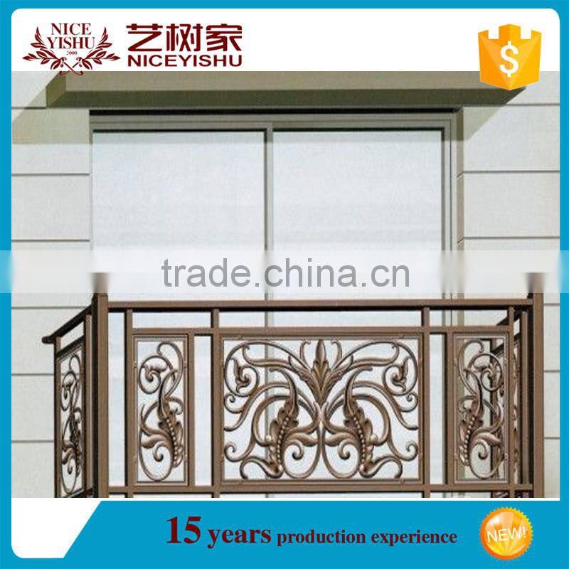 Alibaba China Wholesale modern Wrought Iron railing Design balcony railing for outdoor Garden, Homes, Villas, School