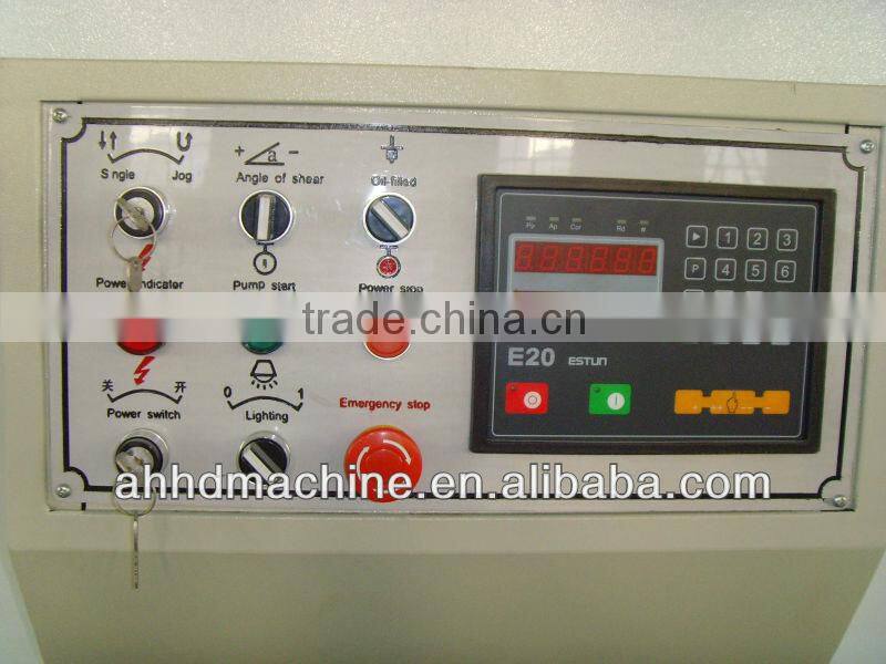 Hydraulic sheet metal guillotine shearing macihine (8x2500)