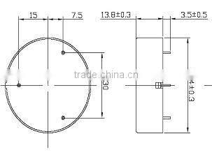 2014 new piezo buzzer