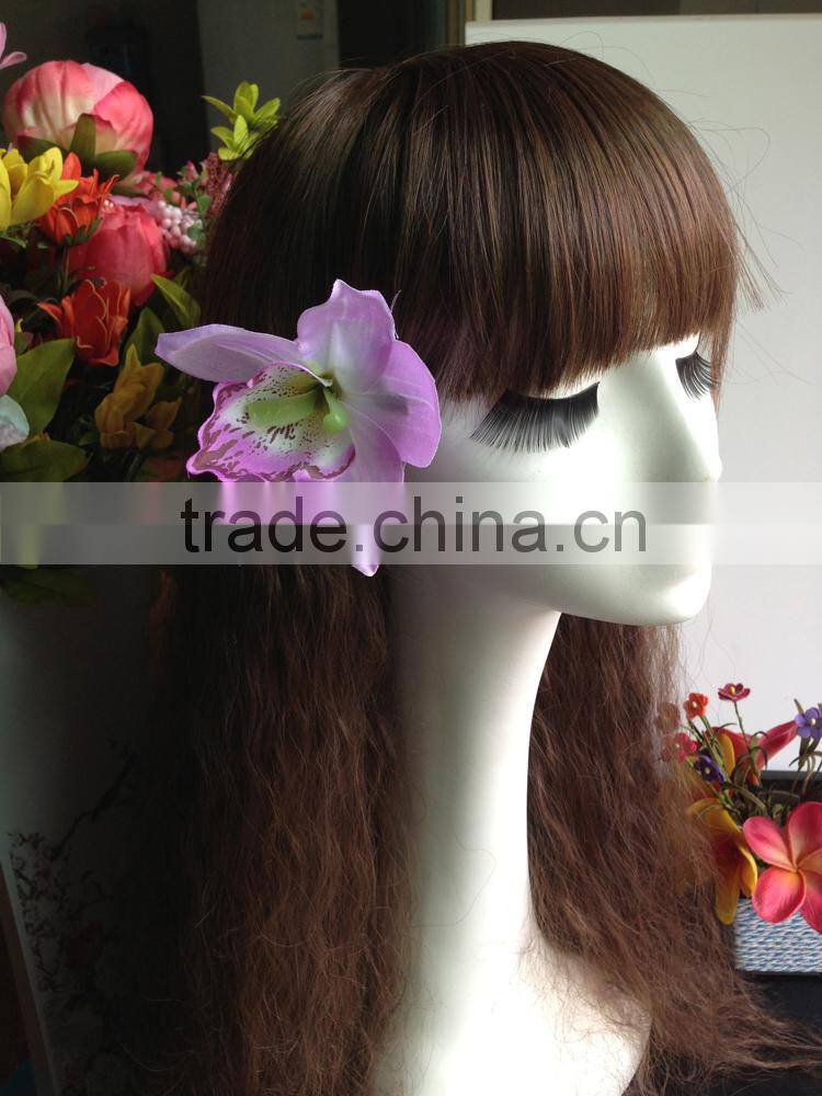 Artificial Cymbidium Hair Flower Orchid Flowers Hair Clip