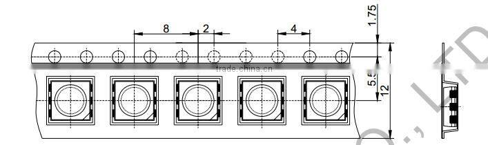 0.2W 2800K Warm white 5050 smd led