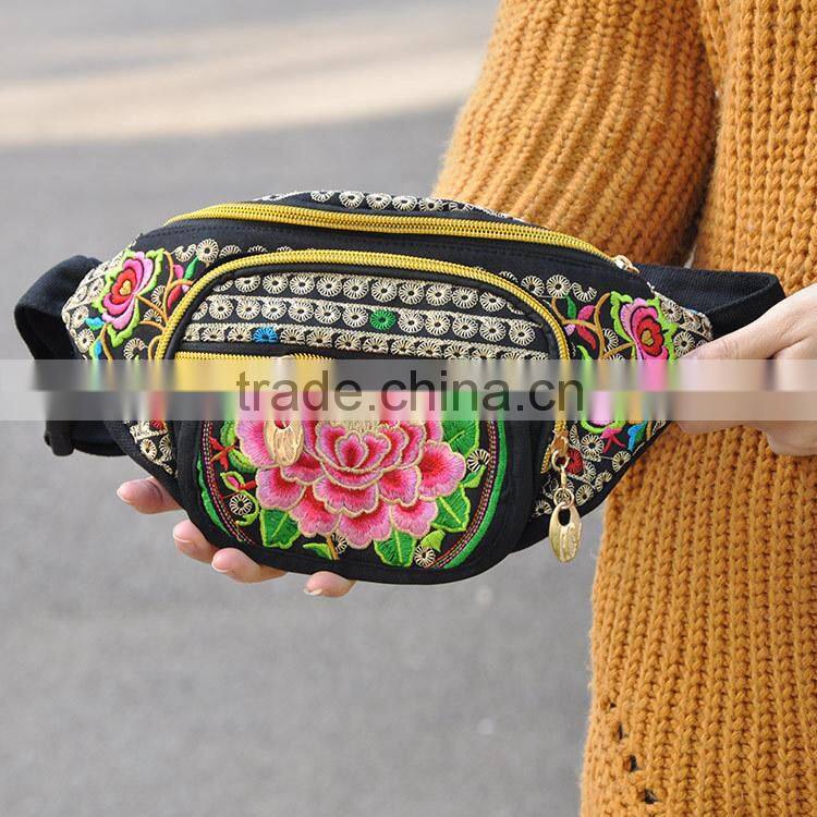 China manufacory hot sale, fashion waist bags cheap women pocket bag shoulder bag