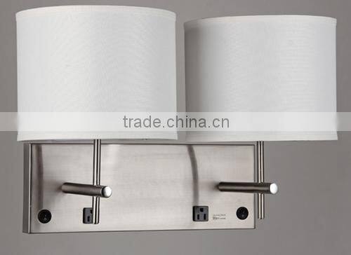 1 light Wall Lamp for hotel with Brushed Nickel Finish UL CUL ETL CE SAA
