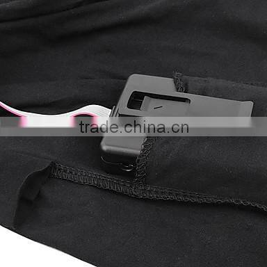 black flashing light up el sound activated t shirt