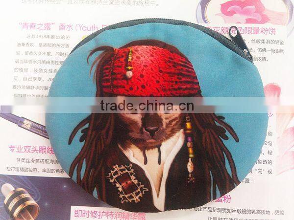 Funny Cat-people Fabrics Unisex Coin Wallet Wholesale ZTCW-0034