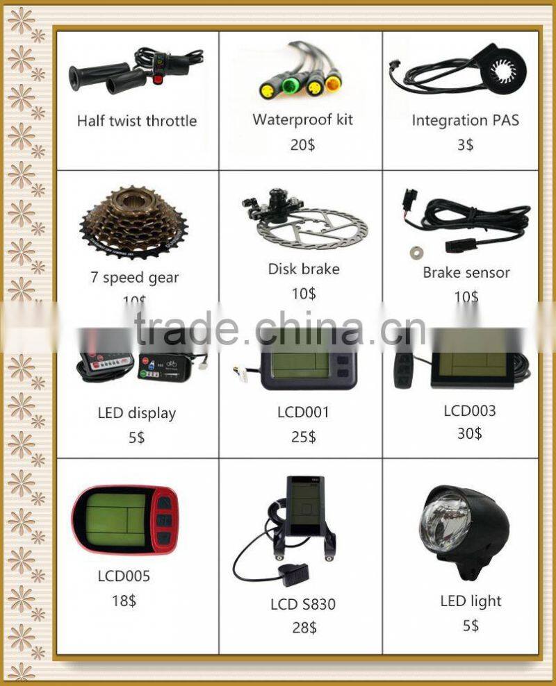 ebike 36v 14Ah 500w wheel Hub Motor Electric Bike Bicycle Conversion Kit