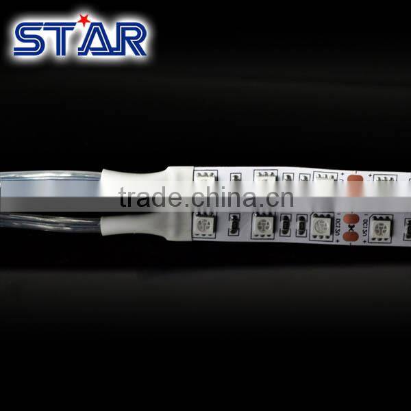 Pure white 5050SMD non-waterproof IP20 60led/m flexible strip with DC12V and yellow FPC for decoration