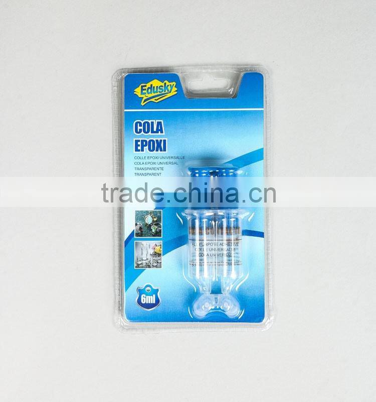 5-Minute clear Epoxy glue in syringe,resistance epoxy glue,high adhesive