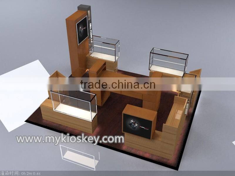 Newly design mobile phone exhibition case mobile phone booth