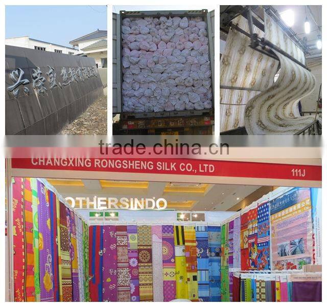 two sides brushed printed quilted fabric