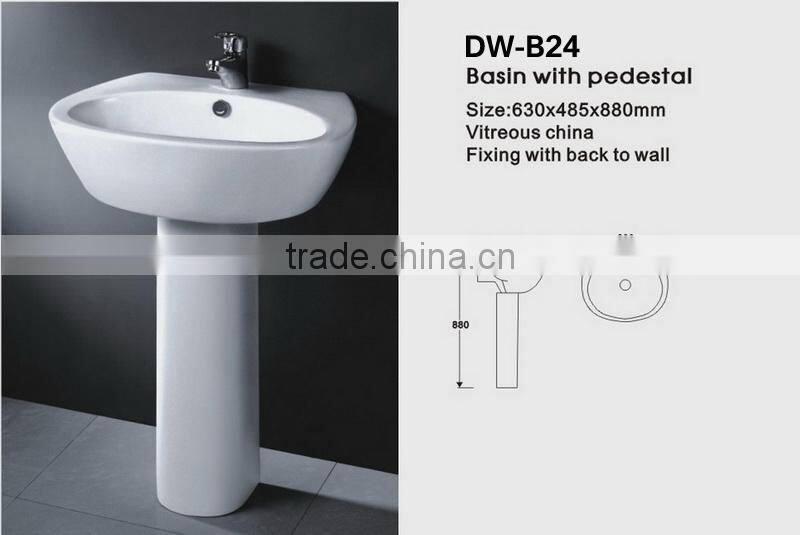 STOCK!!!Ceramic Cheap Available Pedestal Basin DW-B17C