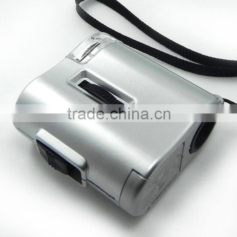 60x pocket microscope with led/ uv lamp