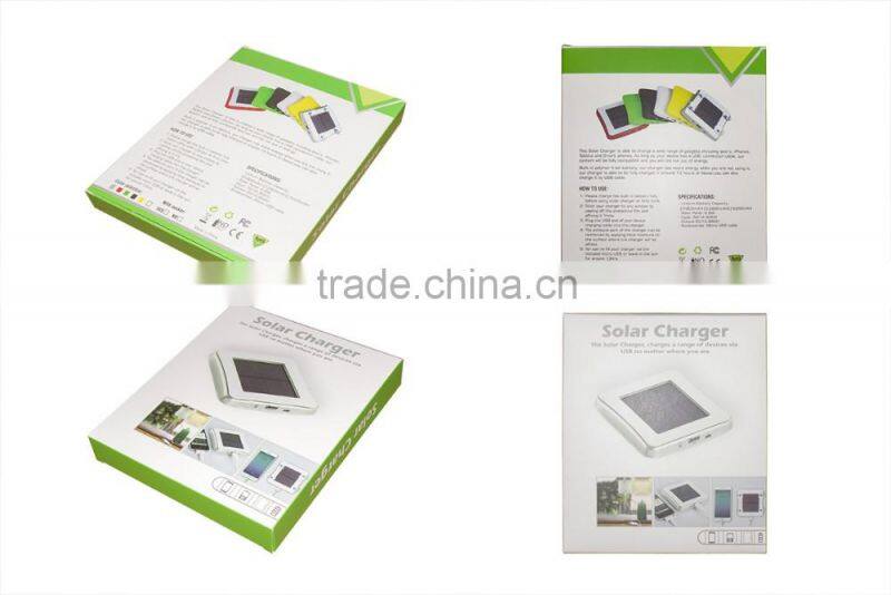 Creative window stick waterproof solar charger, 1800Mah-5200Mah solar power bank