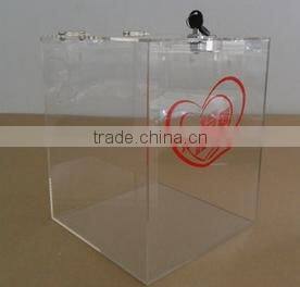 High quality gloss good acrylic bins for collect basket ball