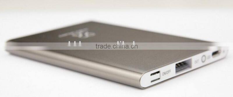 ultra thin credit card/calling card shape power bank 3000mah