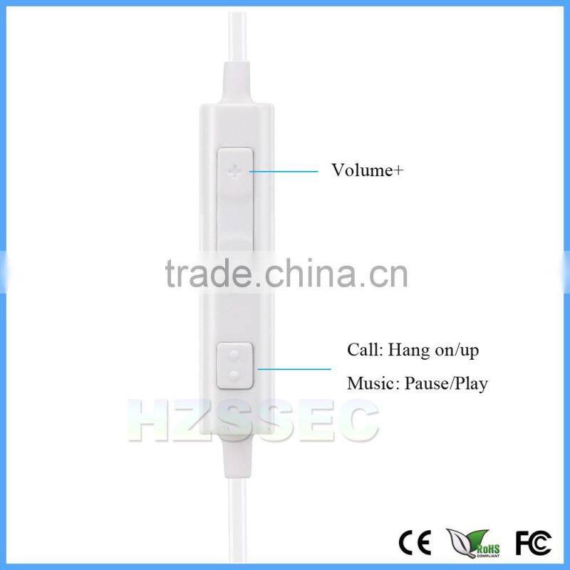 OEM mobile phone accessories 3.5mm standard interface type wired earphone stereo headphone for Samsung