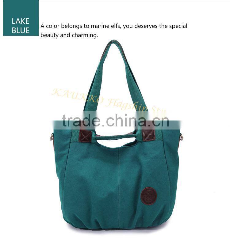 Nice Lady Handbag Women Shoulder Bag Fashion Pattern Shoulder Bag Canvas Wholesale Tote Bag Fashion Handbag 3 Colors