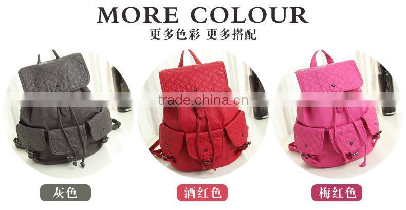 Fashion Woman bags Pu Leather waterproof School Bag for Outdoor Backpack Custom Bag