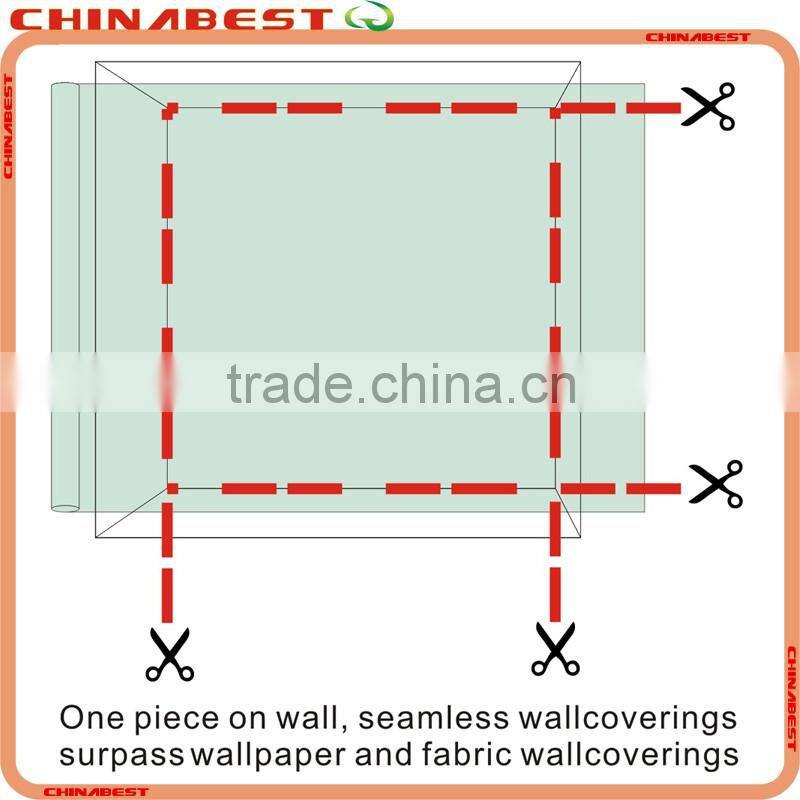 commercial seamless wallcovering plain design 2.8m width 60m length