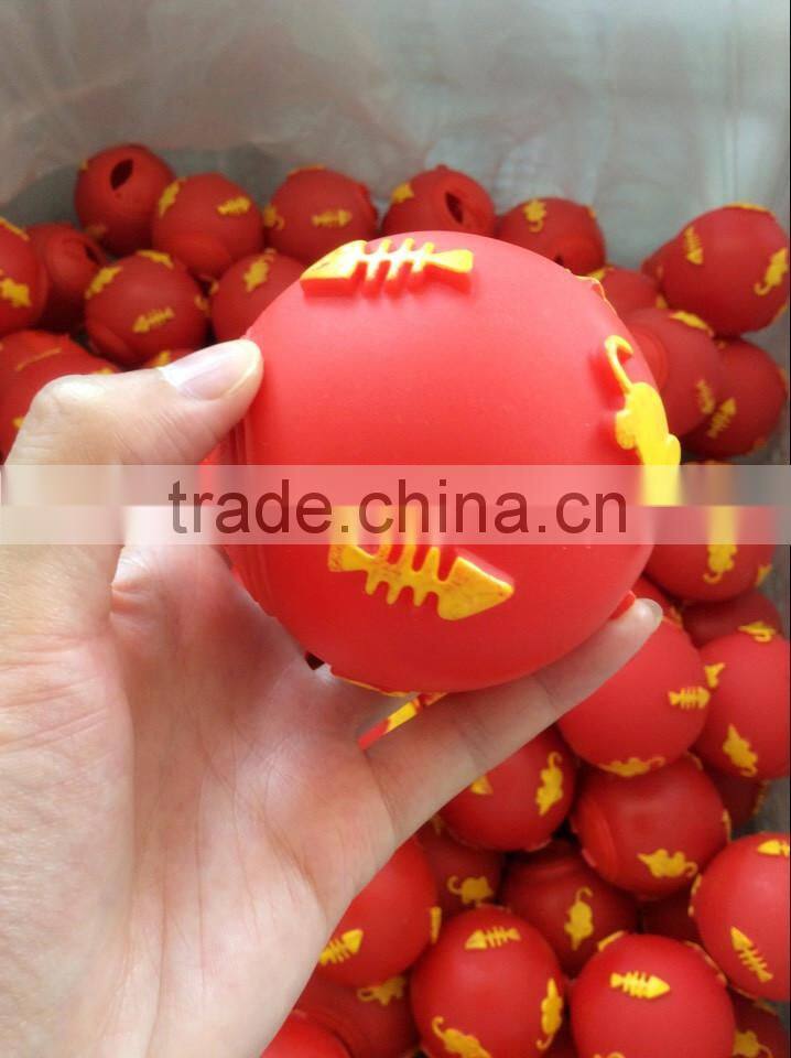 2014 Hot sale dog food treated ball