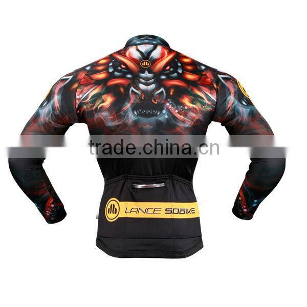 custom design black polyester sublimation cycling tights