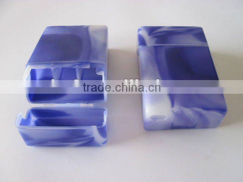 Plastic cigarette case with double color.