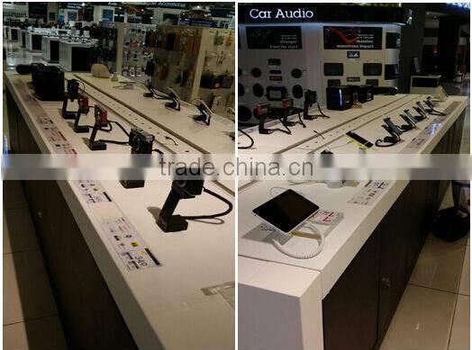 camera security display stand with alarming