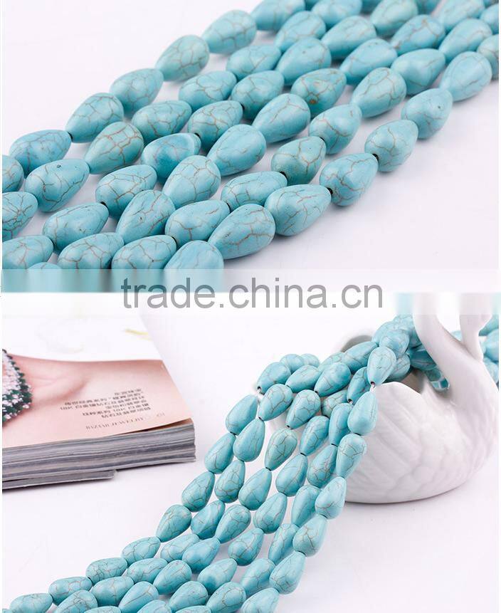 2016 new fashon hot sale korean japan jewelry stone green bead 12MM 14MM 15MM 16MM 24MM cheap DIY turquoise bead bracelet