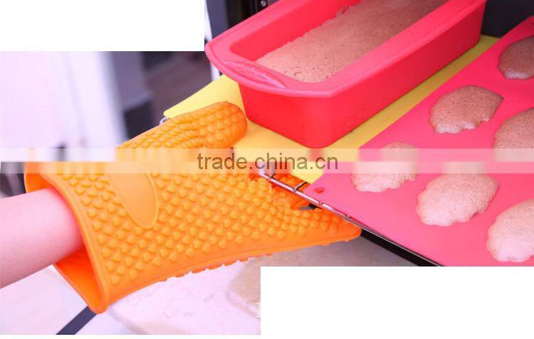 Kitchen Cooking Gloves Microwave Oven Non-slip Mitt Heat Resistant Silicone Glove Cooking Baking BBQ Oven Pot Holder Mitt